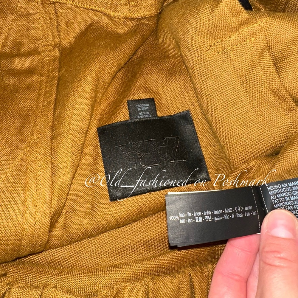 ZARA 100% Linen Bomber Jacket - Picture 8 of 9